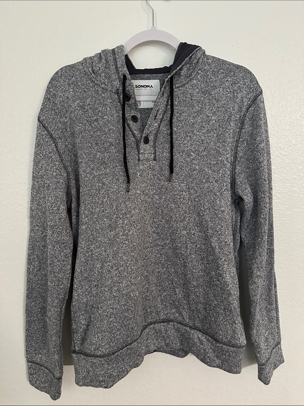 Sonoma Gray Zip-Up Hoodie Sweater